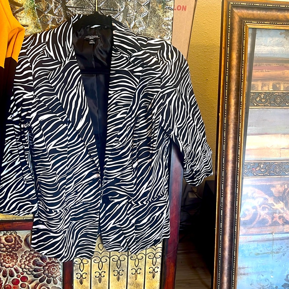 Zebra blazer
